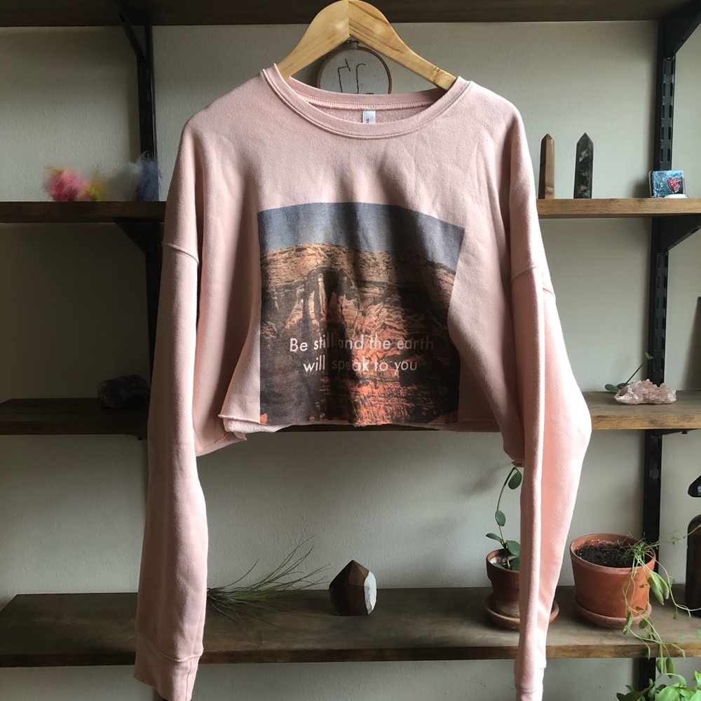 4kinship cropped sweatshirt size xl